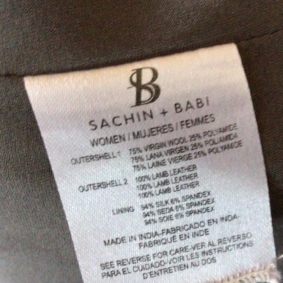 SACHIN + BABI Wool & Leather Jacket, 4 - Picture 7 of 10